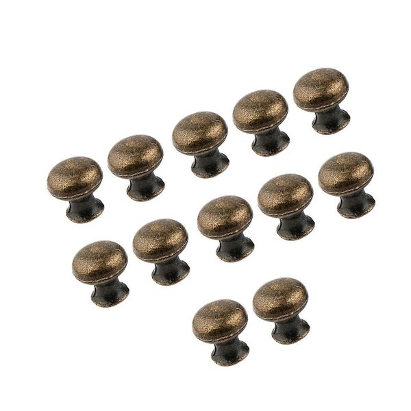 12 Pcs Round Head Drawer Handle Antique Single Hole Unique Drawer Knob Furnitur Carousel 3