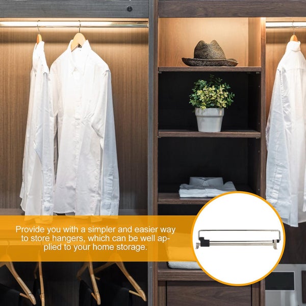 1 Set Practical Home Wardrobe Clothes Rail Multi purpose Clothes Hanger Holder Carousel 3