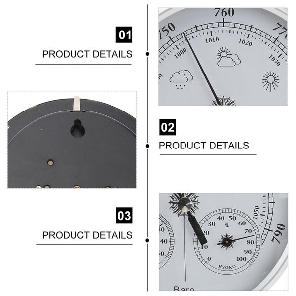3 In 1 Dial Type Weather Station Barometer Thermometer Hygrometer Barometric Pr Carousel 2