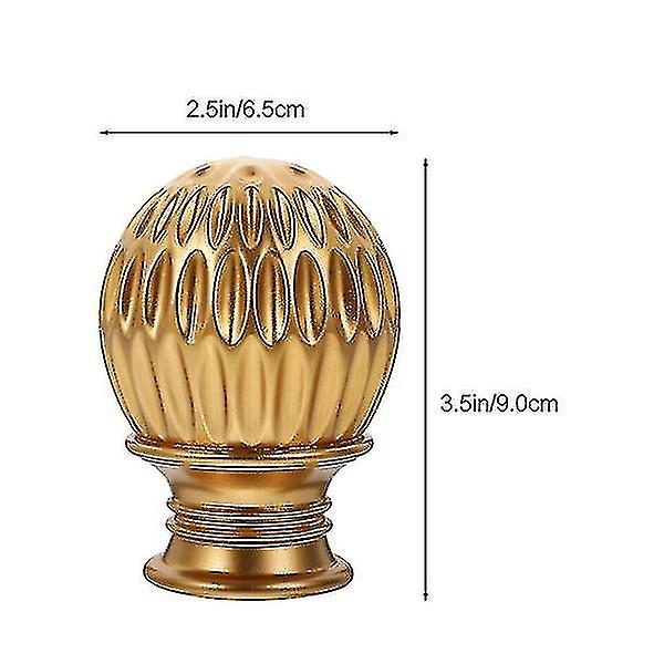 4pcs Elegant Curtain Rod Head Chic Curtain Accessory Roman Rod Decorative End Carousel 4