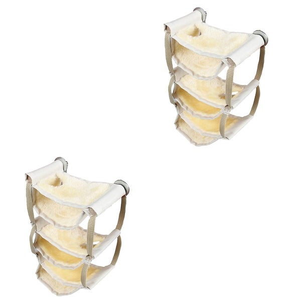 2pcs Small Pet Hammock Multi layer Perched Hammock Warm Bed House Cage Nest For Carousel 2