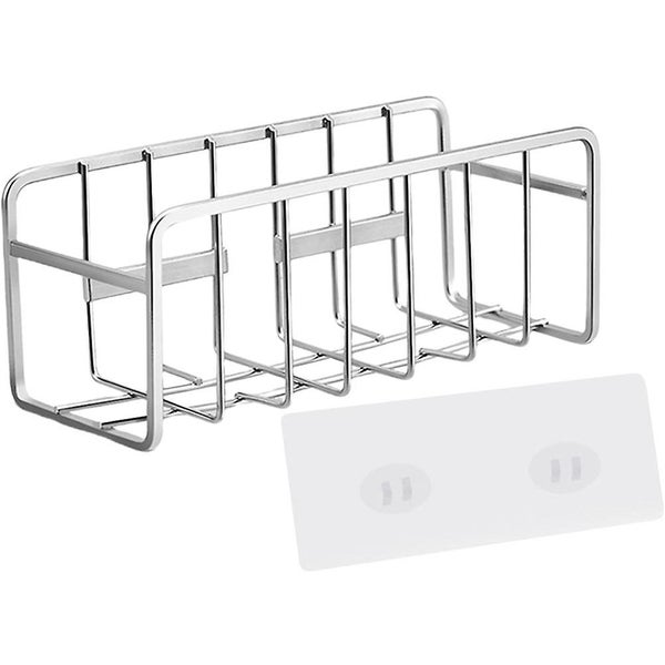 Kitchen Sink Sponge Holder Stainless Steel Rag Rack Sink Countertop Sponge Hold Carousel 4