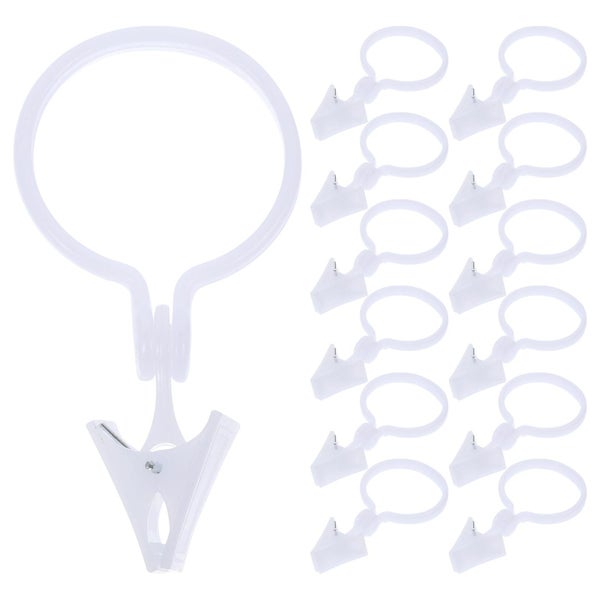 80pcs Curtain Rings With Clips Curtain Clips Curtain Hangers Clips Drapery Clip Carousel 1