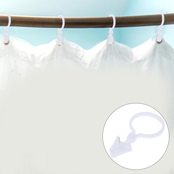80pcs Curtain Rings With Clips Curtain Clips Curtain Hangers Clips Drapery Clip Carousel 2