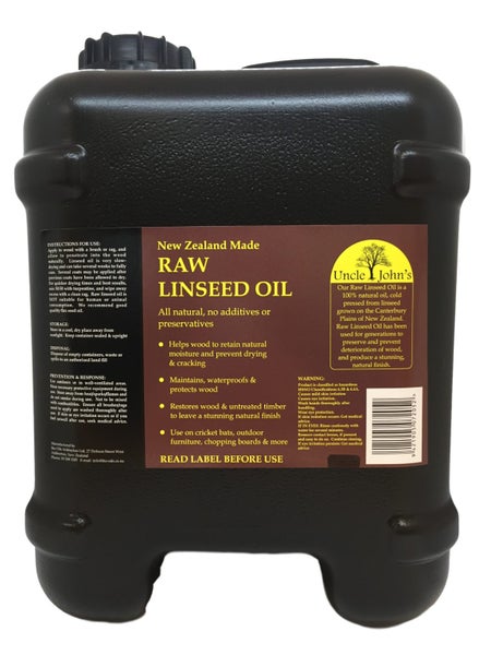 Uncle John's Raw Linseed Oil - 10 Litre Carousel 1