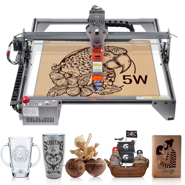 Laser Engraver Laser Engraving Machine 5W Compressed Spot Eye Protection Carousel 1