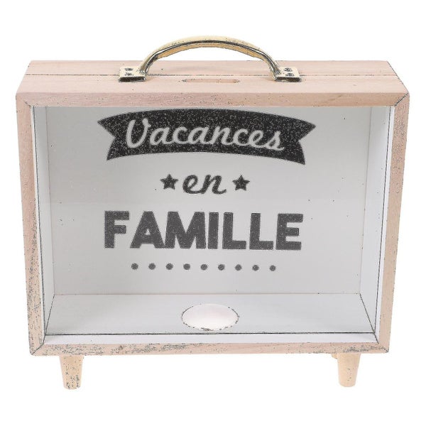 Wooden Piggy Bank Bedroom Coin Bank Kids Coin Holder Money Storage Container Carousel 2