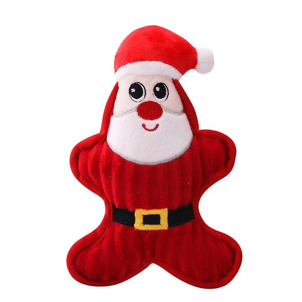 Bb Sound Toys Pet Bite Chew Doll Plush Playing Toy Pet Supplies santa Carousel 1