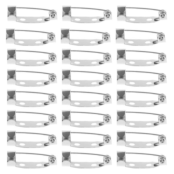 50 Pcs Decked Accessories Locking Backs Safety Clasp Brooch Bar Pins Brooch Mak Carousel 1
