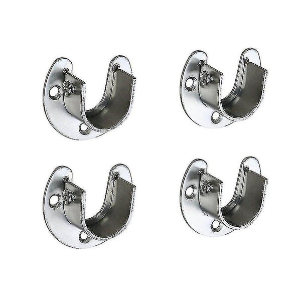 4pc 32mm Clothes Rail Closet Clothes Rail Curtain Rod Shower Curtain Rod Round Carousel 1
