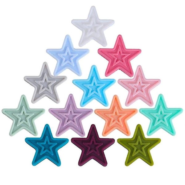 13pcs Baby Star Shaped Bracelet Accessory Silicone Star Baby Supply Baby Bracel Carousel 1
