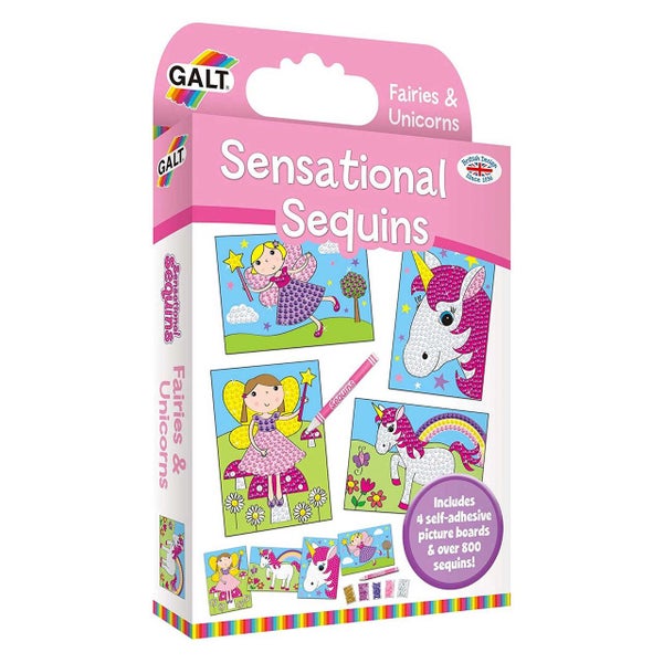 Galt Sensational Sequins Craft Kit - Fairies and Unicorns Carousel 1