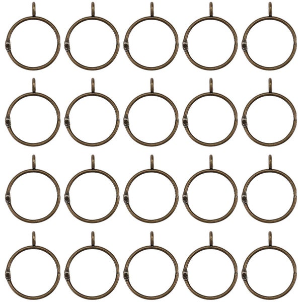 20pcs Curtain Rings Curtain Iron Circles Roman Rings Iron Curtain Rings For Cur Carousel 1