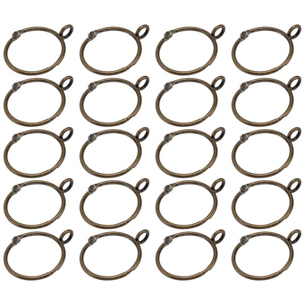 20pcs Curtain Rings Curtain Iron Circles Roman Rings Iron Curtain Rings For Cur Carousel 4