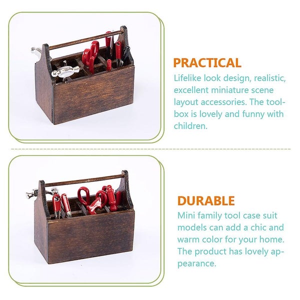 Childrens Furniture Miniature Scene Model Mini House Tool Doll Accessories Kid Carousel 2