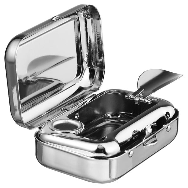Outing Ash Container Stainless Steel Ashtray Metal Ashtray Cigarette Ash Tray Carousel 1