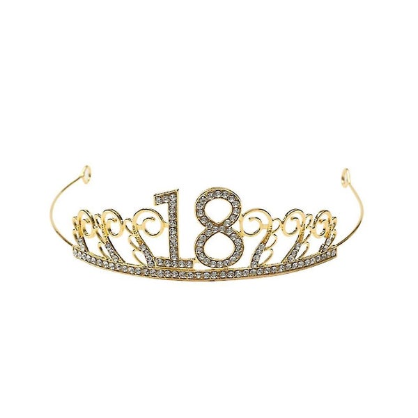 Cake Decorations Cake Crown Number 18 Crown Birthday Cake Decoration Headdress Carousel 1