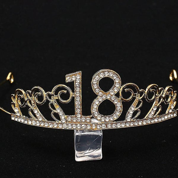 Cake Decorations Cake Crown Number 18 Crown Birthday Cake Decoration Headdress Carousel 2