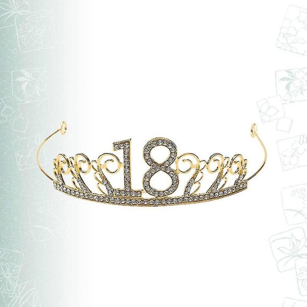Cake Decorations Cake Crown Number 18 Crown Birthday Cake Decoration Headdress Carousel 3