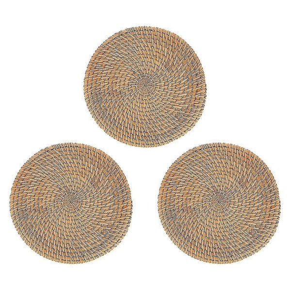 3 Pcs Decoration Home Heat Resistant Placemats Farmhouse Coasters Kitchen Place Carousel 1