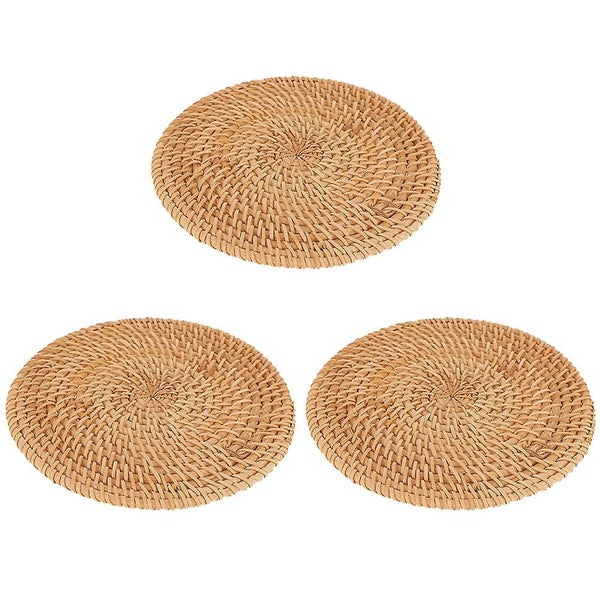 3 Pcs Decoration Home Heat Resistant Placemats Farmhouse Coasters Kitchen Place Carousel 3