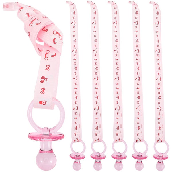 20pcs Baby Pacifiers Necklace Baby Shower Party Favors Decors For Boys And Girl Carousel 1