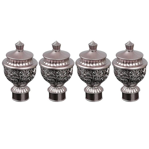 4pcs Roman Rod Hollow out Head Hollow out Curtain Rod End Curtain Accessories F Carousel 1