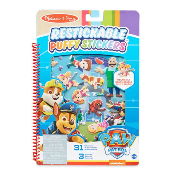 Melissa & Doug Paw Patrol Puffy Sticker Pad - Adventure Bay Carousel 1