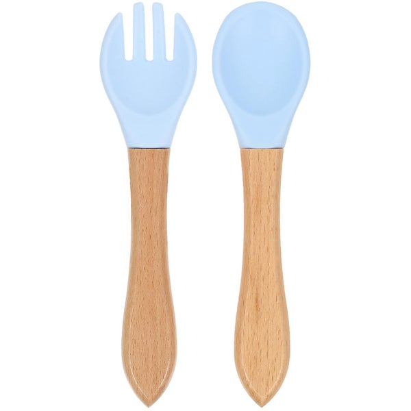 1 Set Of Infant Spoon Food Spoon Fork Children Feeding Spoon For Home Carousel 1