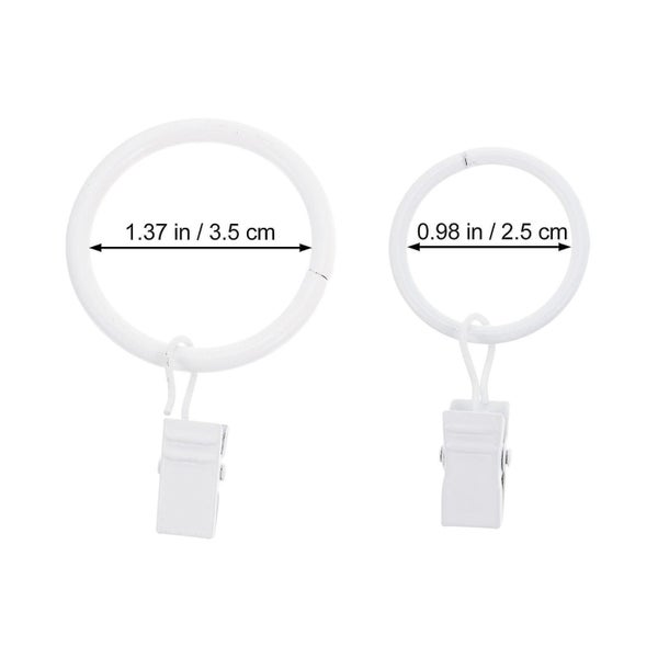 20 Pcs Curtain Hooks Drapes Drapery Curtain Rings Rings Heavy Curtains Drapery Carousel 5