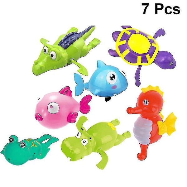 7pcs Wind up Animal Bath Toy Carousel 2