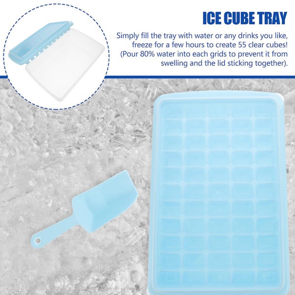 1 Set Ice Cube Trays With Lids Ice Cube Maker Ice Trays For Freezer Ice Scoop Carousel 5