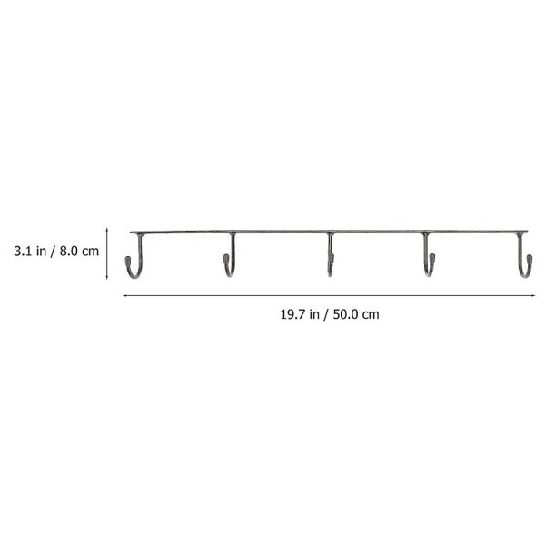 Upside Coffee Cup Mug Hanging Holder 5 Hooks Mug Holder For Home Cafe Restauran Carousel 2