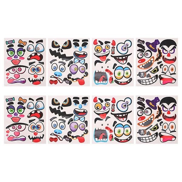 Wall Decoration Pumpkin Face Decals Decal Adornment Halloween Decoration Decal Carousel 1