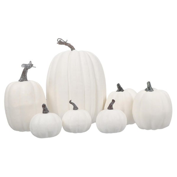 7pcs Halloween Simulated Pumpkin Model Decor Halloween Decorative Pumpkin Props Carousel 2