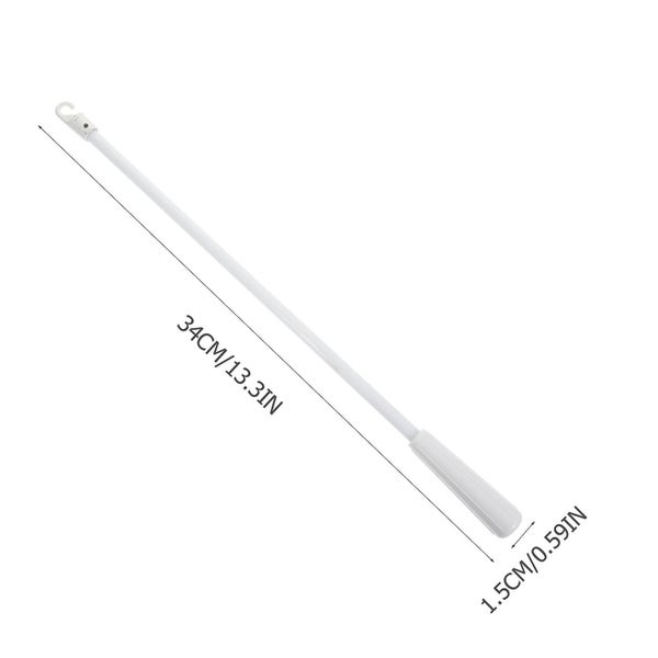 White Curtain Blind Rod Hook Grip Blind Opener Stick Blind Extension Stick Tilt Carousel 2