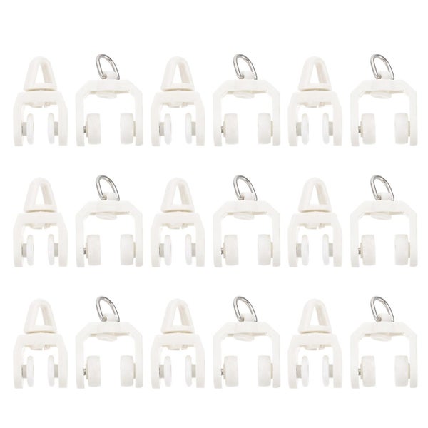 50pcs Curtain Track Glider Track Rollers Curtain Track Rollers Carousel 1