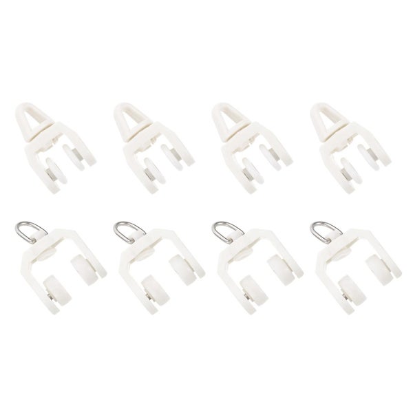50pcs Curtain Track Glider Track Rollers Curtain Track Rollers Carousel 2