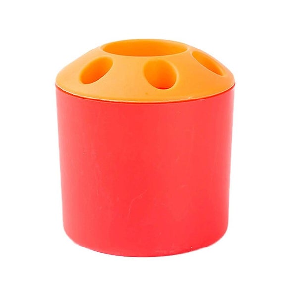 Toothbrush Holder Large Organizer Stand For Bathroom Vanity Countertops red Bot Carousel 1