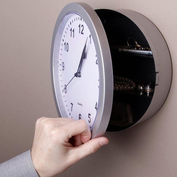 Hidden Secret Wall Clock Safe Money Stash Jewellery Stuff Storage Container Box Carousel 1
