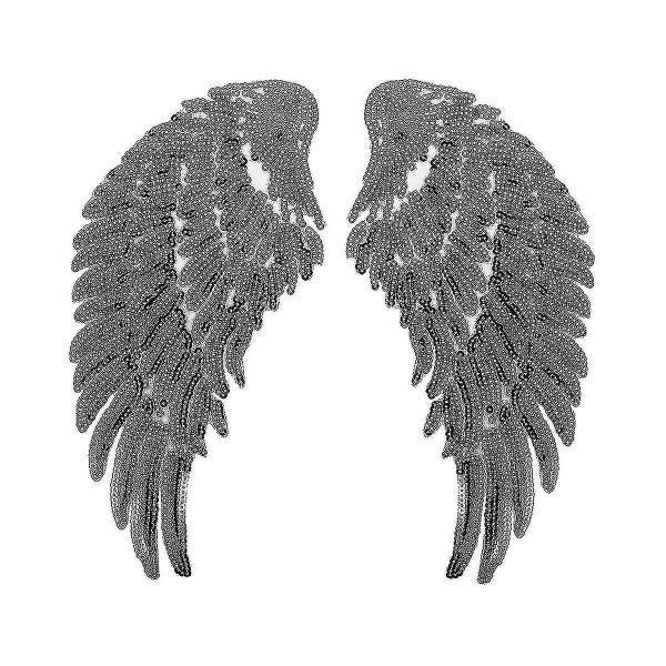1 Pair Wings Sequin Patches Sequin Wings Set Clothes Angle Wings Applique Carousel 1