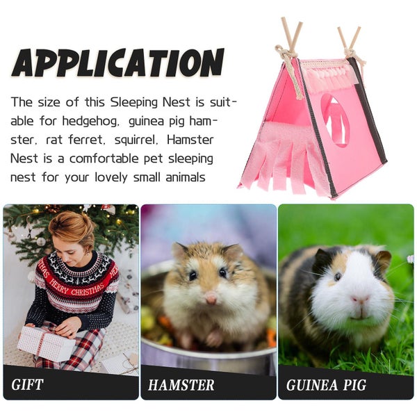 Bunny Toys Small Animal Houses & Habitats Small Pet Nest Hamster Hideout Cage G Carousel 4
