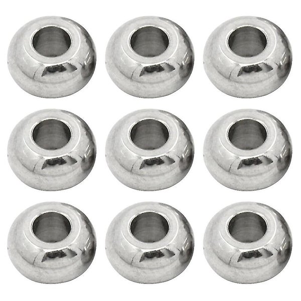 100 Pcs Bead Necklaces Rondelle Beads Metal Spacer Beads Metal Loose Beads Jewe Carousel 1