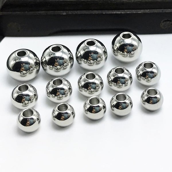100 Pcs Bead Necklaces Rondelle Beads Metal Spacer Beads Metal Loose Beads Jewe Carousel 2
