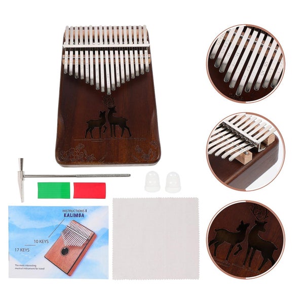 Piano Kids Thumb Instrument 17 Keys Finger Piano Finger Thumb Piano African Mus Carousel 2