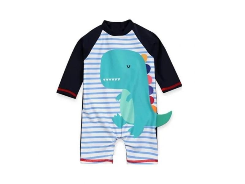 Baby Boy Swimwear One Piece UV Protection Shark Print Pool Clothes Carousel 2