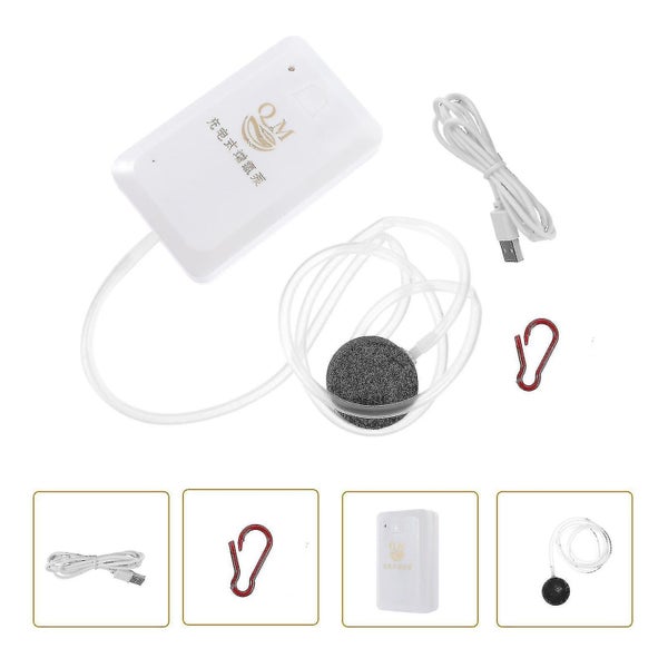 1 Set Fish Tank Aquarium No Battery Oxygen Aeration Air Pump Usb Plug in Oxygen Carousel 2
