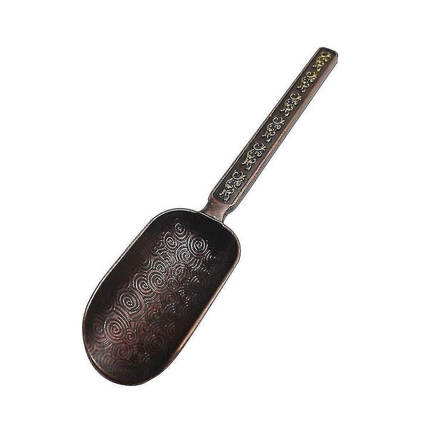 Copper Zinc Loose Leaf Tea Scoop Retro Style Tea Shovel Coffee Bean Scooper Mea Carousel 1