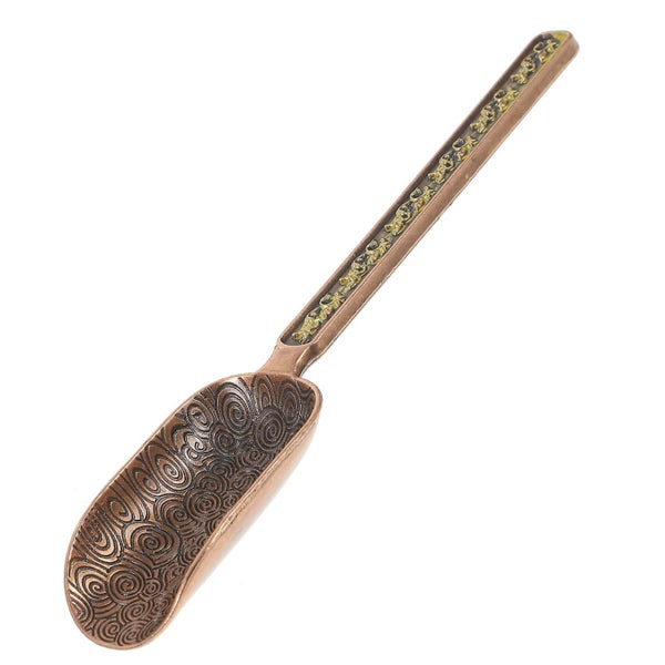 Copper Zinc Loose Leaf Tea Scoop Retro Style Tea Shovel Coffee Bean Scooper Mea Carousel 2