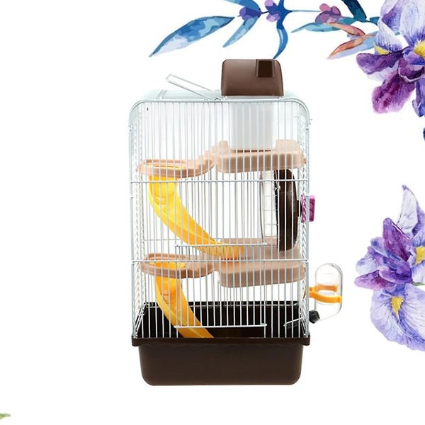Luxury Three Layer Hamster Cage Pet House Portable Small Pets House Chinchilla Carousel 4